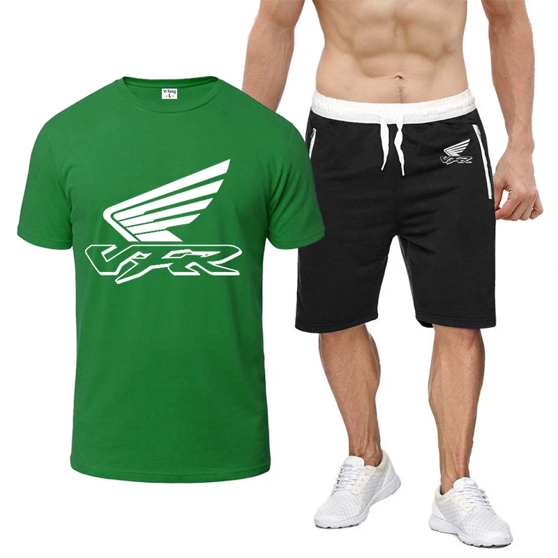 2022 VFR Racing Brand Mans Printing Casual Sportswear Fitness Suit Sports Short-Sleeved High Quality T-Shirt + Pants 2-Piece Set
2022 VFR Racing Brand Mans Printing Casual Sportswear Fitness Suit Sports Short-Sleeved High Quality T-Shirt + Pants 2-Piece Set