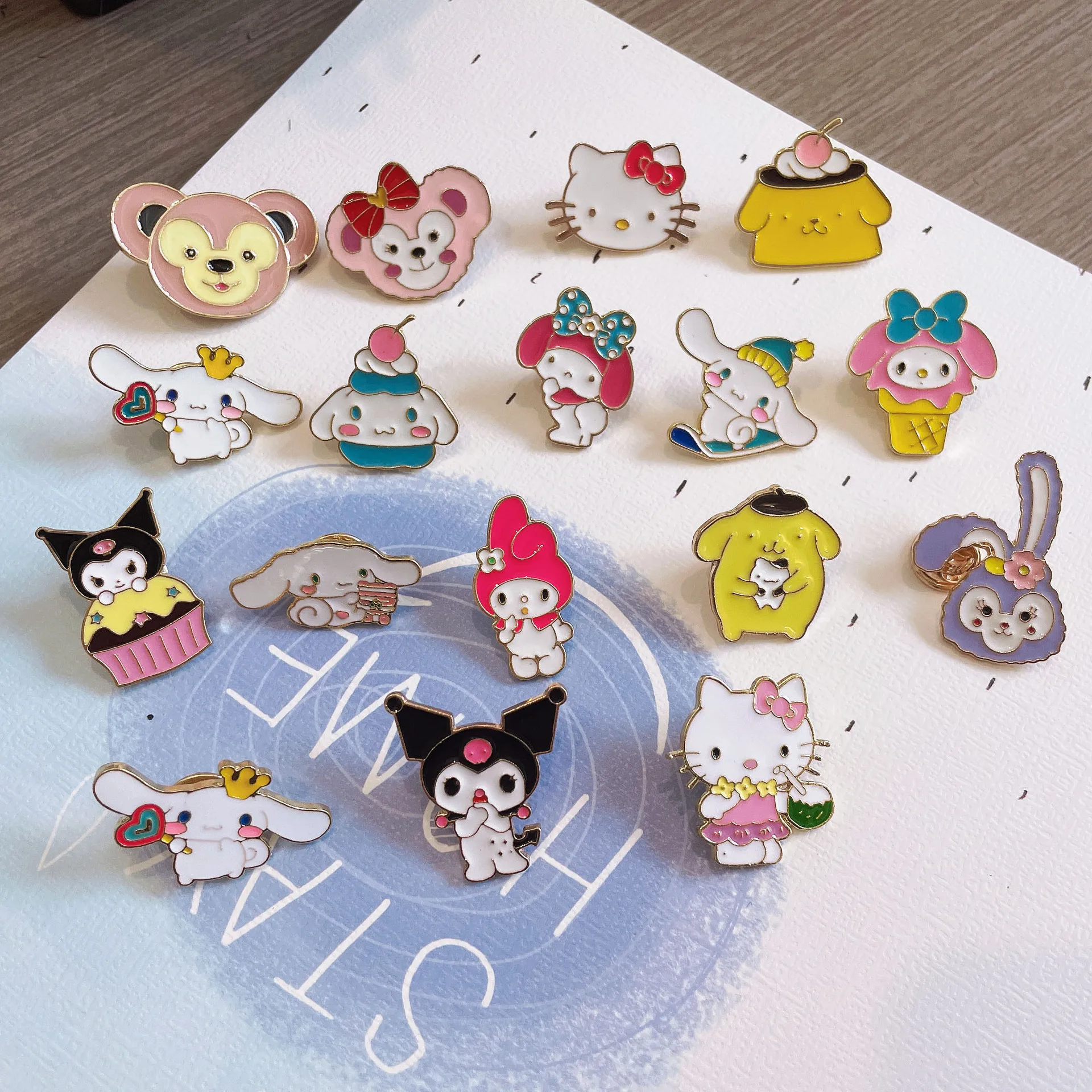 Cartoon Japanese Sanrio Brooch Lovely StellaLou Kuromi Hello Kitty Cinnamoroll Duffy Emblem Accessories Enamel Pins Cute Friends
Cartoon Japanese Sanrio Brooch Lovely StellaLou Kuromi Hello Kitty Cinnamoroll Duffy Emblem Accessories Enamel Pins Cute Friends