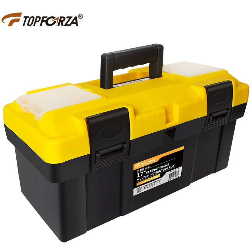 TOPFORZA 17 Inch Multifunction Toolbox Household RepairTools Storage Case Electrician Car Maintenance Tool Organizer Container
TOPFORZA 17 Inch Multifunction Toolbox Household RepairTools Storage Case Electrician Car Maintenance Tool Organizer Container