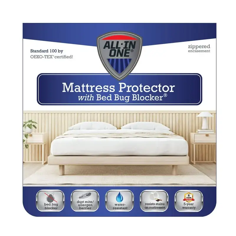 Bug Blocker Box Spring Encasement Mattress Protector, Full Cubre colchón matrimoniales Waterprrof masssage sheets Waterproof be
Bug Blocker Box Spring Encasement Mattress Protector, Full Cubre colchón matrimoniales Waterprrof masssage sheets Waterproof be