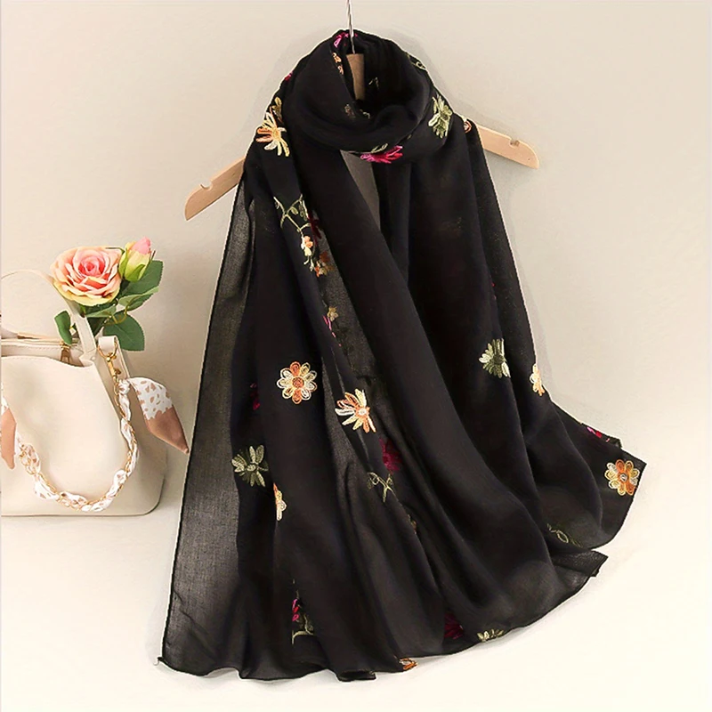

2024 Новый Модный женский квадратный шелковый шарф бандана повязка на голову с цветами роскошный Летний Пляжный платок богемные женские аксессуары