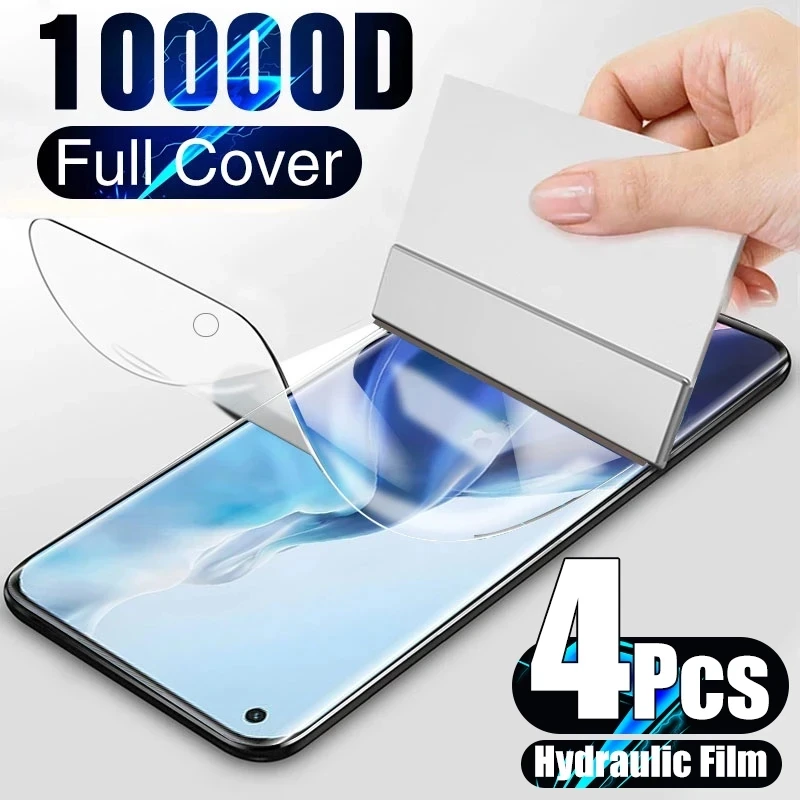 

4Pcs Full Cover Hydrogel Film For Huawei P30 P20 P40 Lite P50 Screen Protector For Mate 30 20 40 Pro Lite Film Not Glass