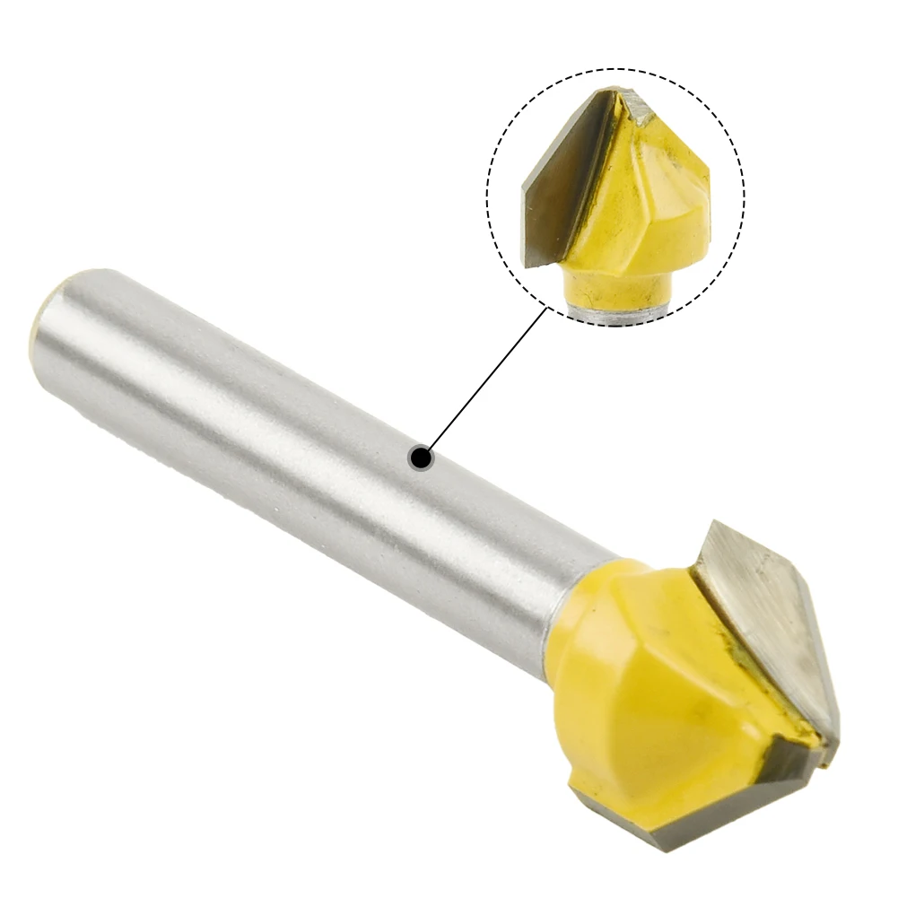 Acrylic Engraving And Chamfer Router Bit Milling Cutter High Strength V-shaped Yellow/Silver 6mm Shank Carbide
Acrylic Engraving And Chamfer Router Bit Milling Cutter High Strength V-shaped Yellow/Silver 6mm Shank Carbide