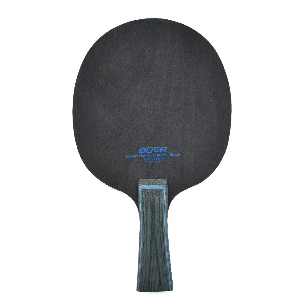 

1PC Ping Pong Racket Blade Table Tennis 90g Horizontal Grip Racket Bat 7 Layer Carbon Aryl Group Fiber Non-slip Grip Paddle Sets