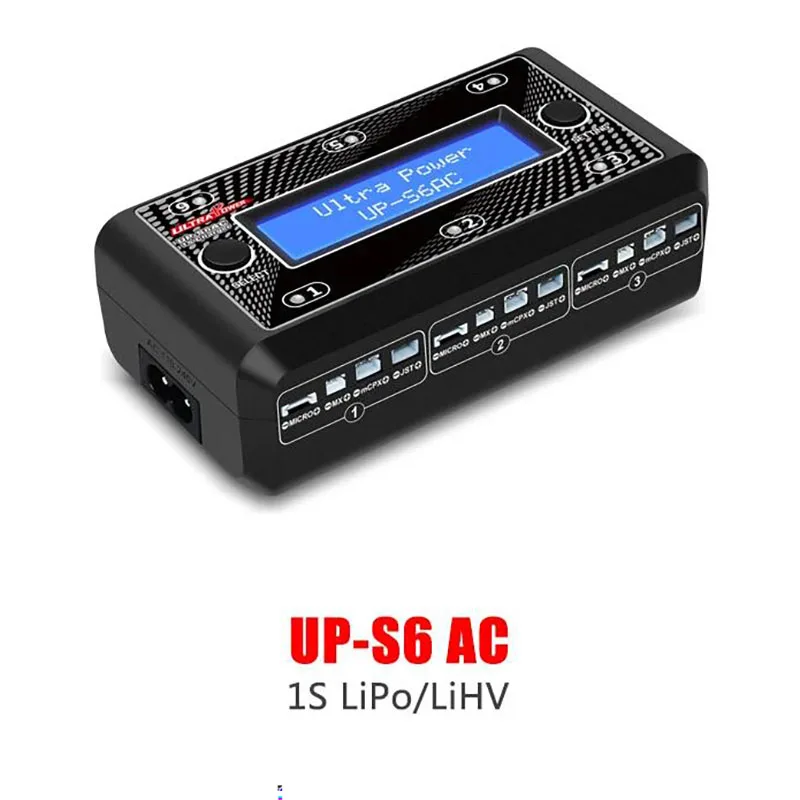 Ultra Power UP-S6 UP-S6AC 6x4.35W 3.7V 1S Lipo LiHv Battery Charger With Micro MX mCPX MICRO USB Racing Drone Rc Battery Charger
Ultra Power UP-S6 UP-S6AC 6x4.35W 3.7V 1S Lipo LiHv Battery Charger With Micro MX mCPX MICRO USB Racing Drone Rc Battery Charger