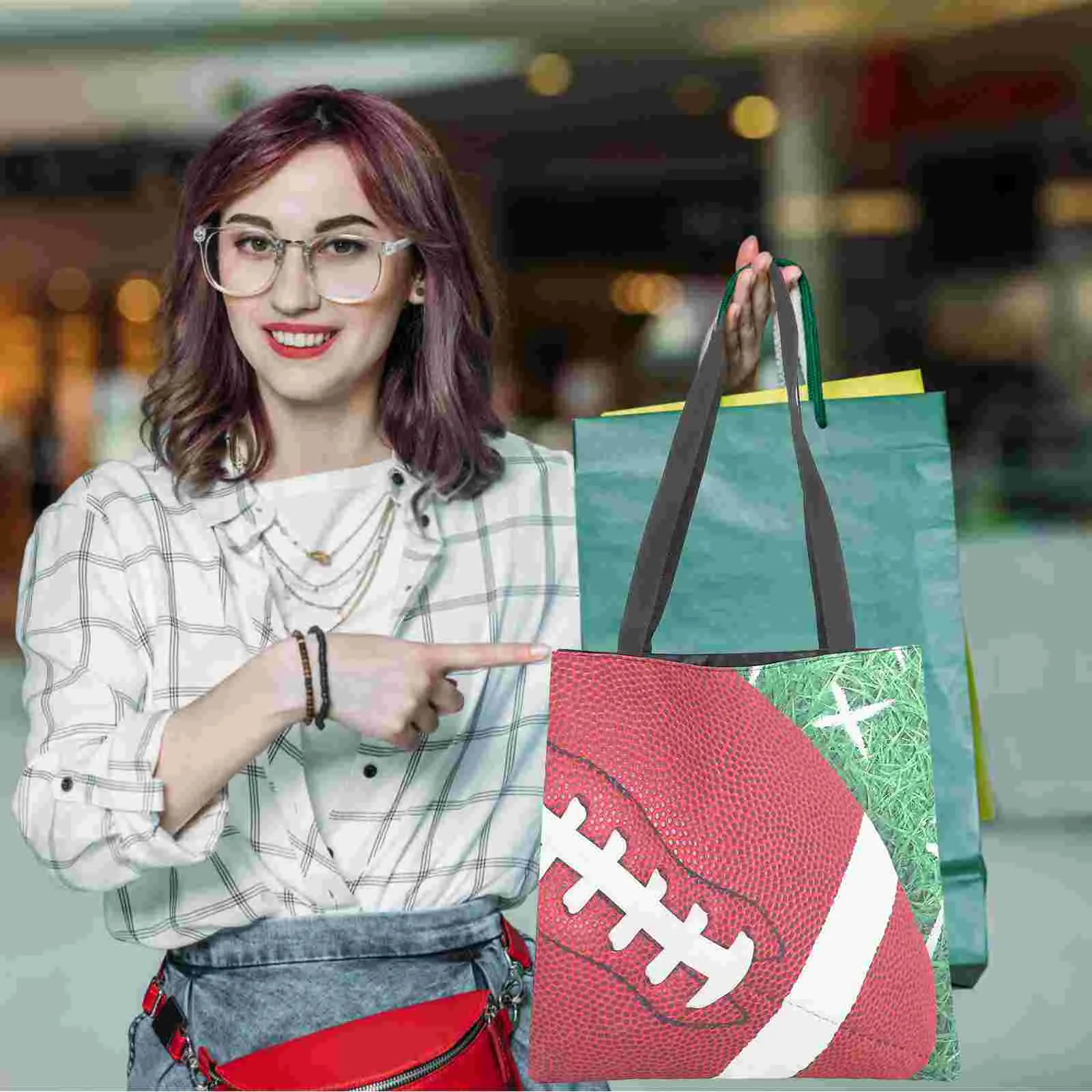 Football Super Eco-friendly Tote Bag Shopping Large Polyester Rugby Theme Printing
Football Super Eco-friendly Tote Bag Shopping Large Polyester Rugby Theme Printing