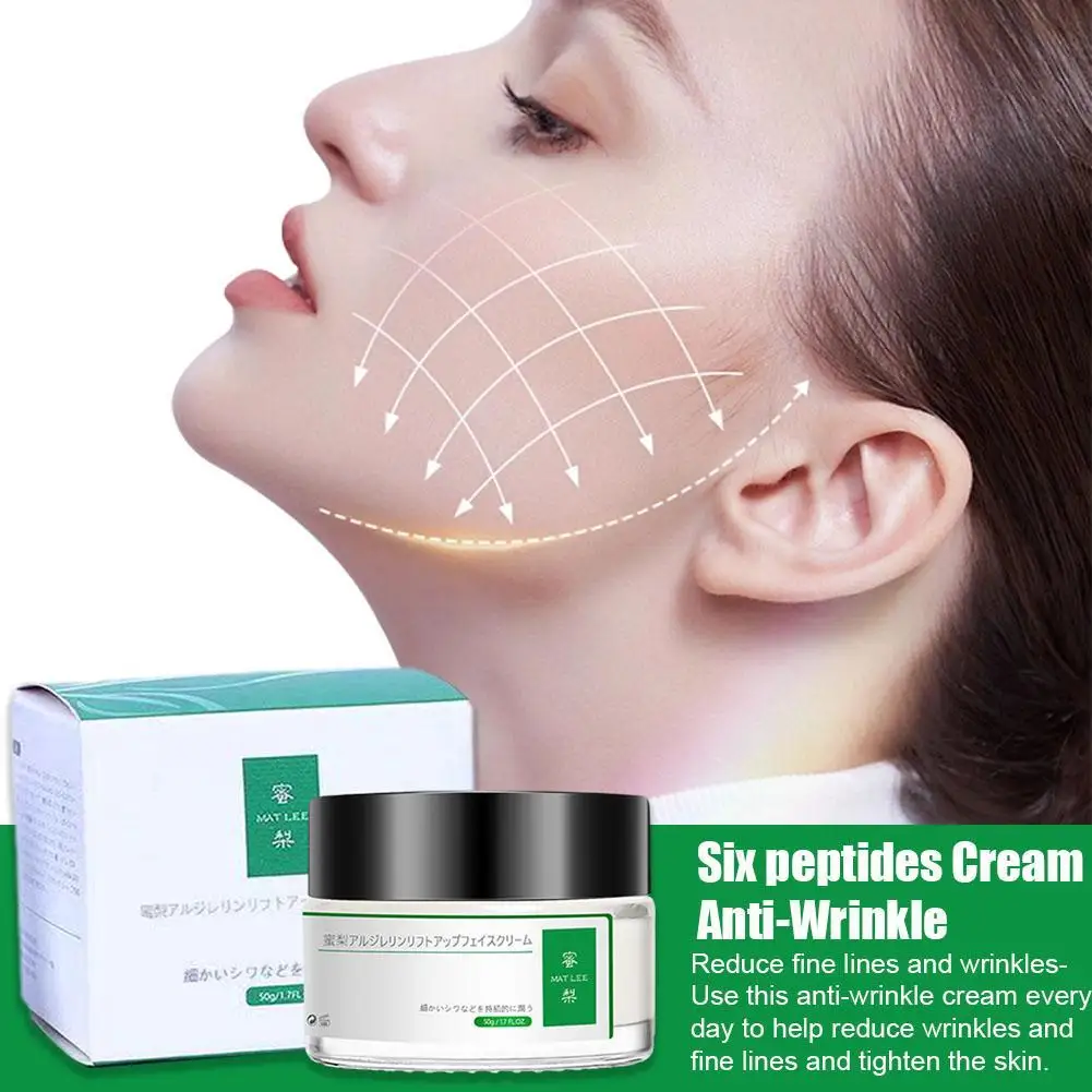 50g Six peptides Instant Wrinkle Remover Face Cream Eye Firming Anti Aging Lifting Moisturizing Cream Remove Fineline Skin Care
50g Six peptides Instant Wrinkle Remover Face Cream Eye Firming Anti Aging Lifting Moisturizing Cream Remove Fineline Skin Care