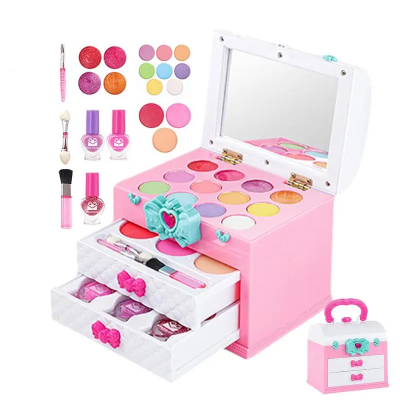 Kids Makeup Set Pretend Washable Makeup Playset With Cosmetic Case Portable Beauty Salon Playset Washable Make Up Set For 3 4 5
Kids Makeup Set Pretend Washable Makeup Playset With Cosmetic Case Portable Beauty Salon Playset Washable Make Up Set For 3 4 5