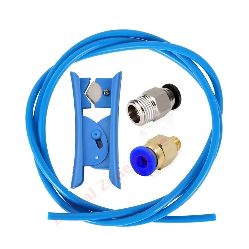 1M PTFE Tubing (4mm OD/2mm ID), PC4-M6 PC4-M10 Pneumatic Fittings with Tube Cutter for 3D Printer 1.75mm Filament
1M PTFE Tubing (4mm OD/2mm ID), PC4-M6 PC4-M10 Pneumatic Fittings with Tube Cutter for 3D Printer 1.75mm Filament