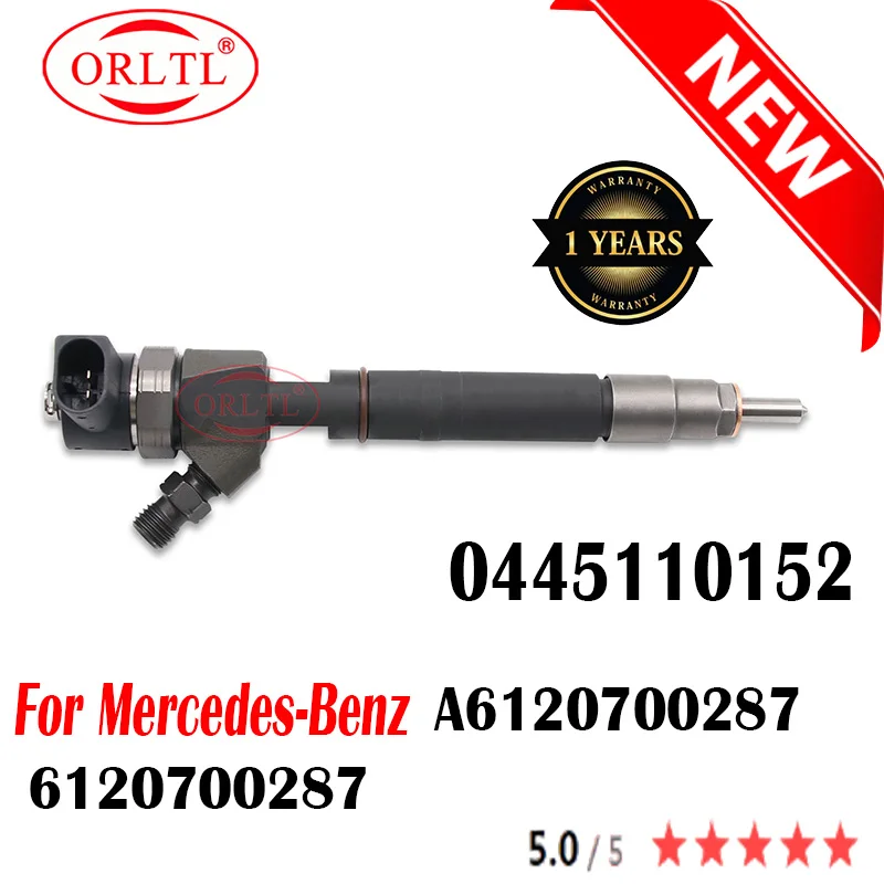 

New 0445110152 0 445 110 152 Commmon Rail Nozzle Injector 6120700287 A6120700287 0445110151 For Mercedes-Benz ORLTL