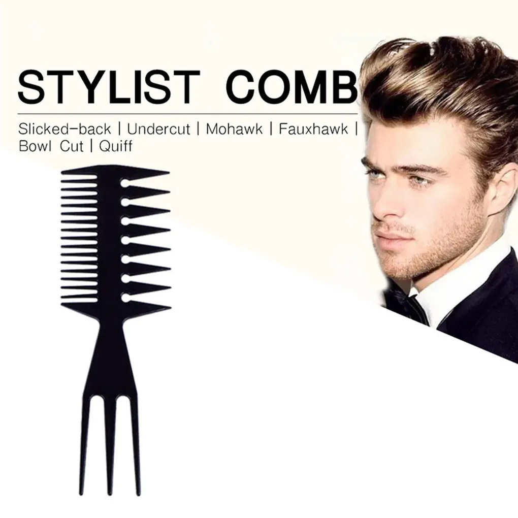 

Hairdressing Comb Multifunctional Barber Dyeing Coloring Tooth Combs Brush Man Hairstyling Supplies Accessories Black1pcs