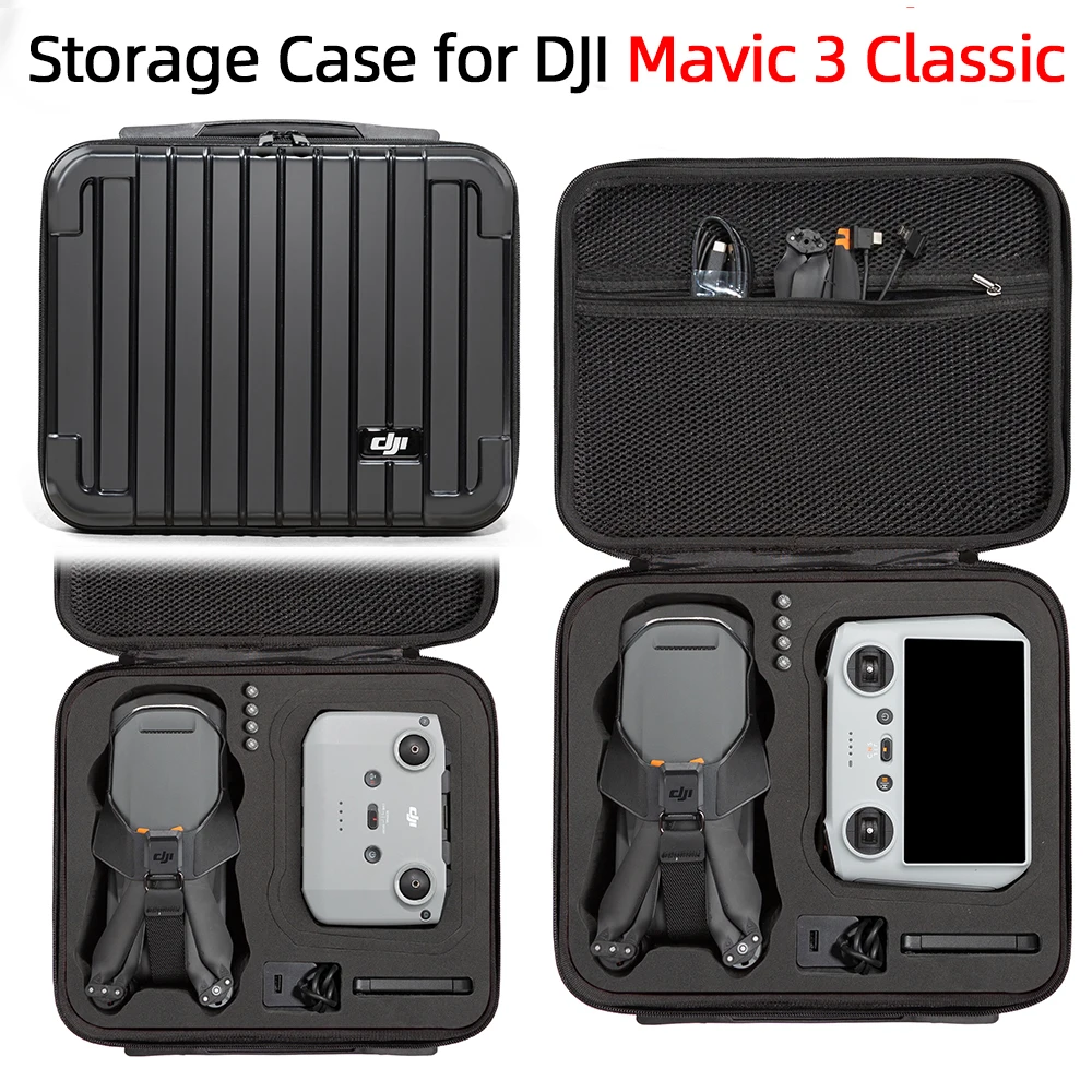 For DJI Mavic 3 classic Portable Storage Case Hard Shell Waterproof Case Explosion-proof Carrying Box RC Controller Accessories
For DJI Mavic 3 classic Portable Storage Case Hard Shell Waterproof Case Explosion-proof Carrying Box RC Controller Accessories