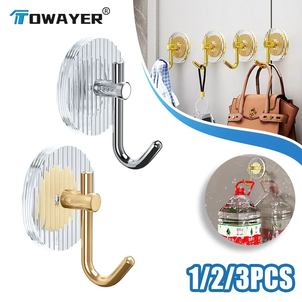Acrylic Luxury Wall Hook Home Decor Strong Adhesive Bathroom Towel Rack No Punching Hanging Coat Hanger Door Back Key Bag Holder
Acrylic Luxury Wall Hook Home Decor Strong Adhesive Bathroom Towel Rack No Punching Hanging Coat Hanger Door Back Key Bag Holder