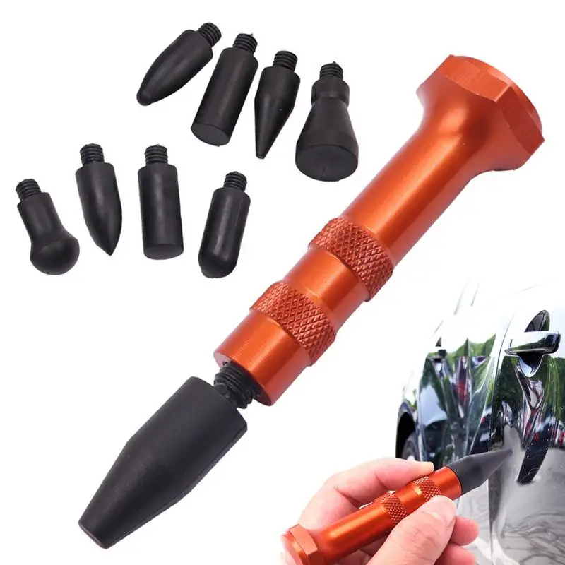 Dent Removal Pen Metal Dent Pen With 9 Tips Shapes Tap Down Tools Wear-resisting Car Damage Repair Equipements Automotive Sheet
Dent Removal Pen Metal Dent Pen With 9 Tips Shapes Tap Down Tools Wear-resisting Car Damage Repair Equipements Automotive Sheet