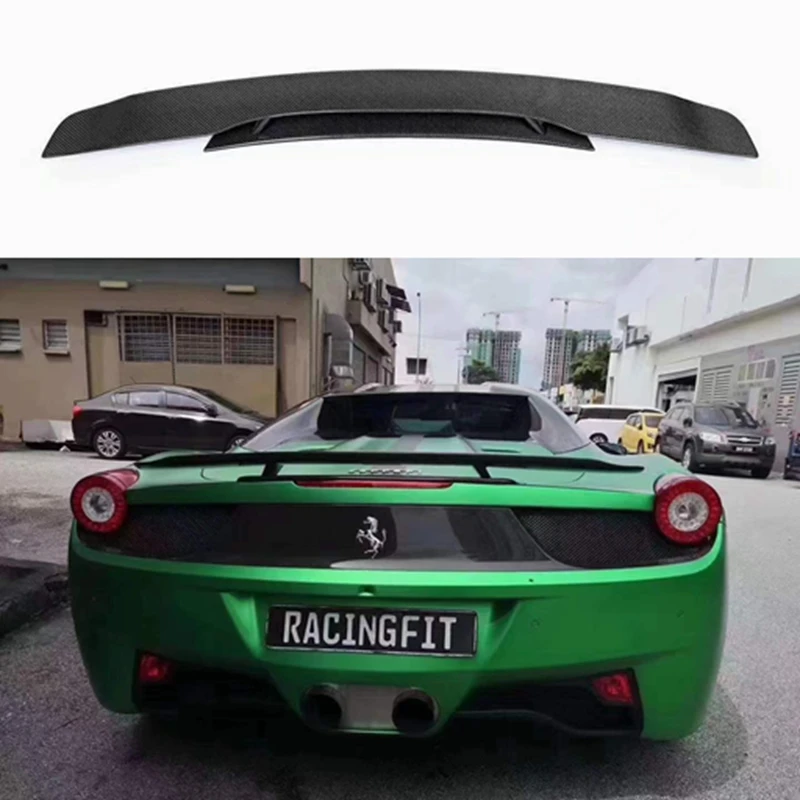 Задний спойлер на крышу автомобиля из углеродного волокна для Ferrari 458 Coupe Convertible 2011 2012 2013
Задний спойлер на крышу автомобиля из углеродного волокна для Ferrari 458 Coupe Convertible 2011 2012 2013