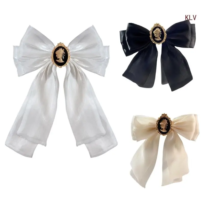 Elegant Organza Bow Tie Brooch Collar Pin Fashion Baroque Bowknot Brooch Pin for Women School Uniform Shirt Accessories
Elegant Organza Bow Tie Brooch Collar Pin Fashion Baroque Bowknot Brooch Pin for Women School Uniform Shirt Accessories