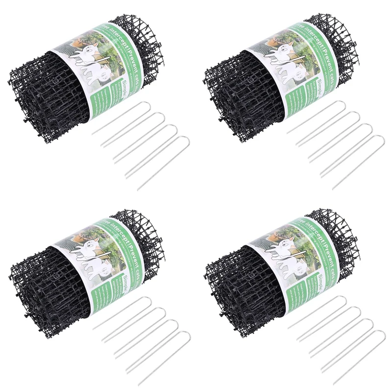 4X Garden Cat Scat Mat - Cats And Dogs Repellent Mat Plastic Spike-Keeping Cats And Dogs From Digging
4X Garden Cat Scat Mat - Cats And Dogs Repellent Mat Plastic Spike-Keeping Cats And Dogs From Digging