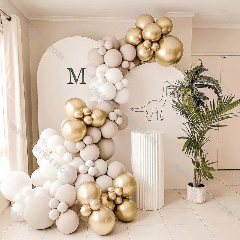 110pcs Gold and Beige Balloon Garland Arch Kit Nude Balloons Decorations Wedding Bride Tobe Baby Shower Birthday Party Supplies
110pcs Gold and Beige Balloon Garland Arch Kit Nude Balloons Decorations Wedding Bride Tobe Baby Shower Birthday Party Supplies