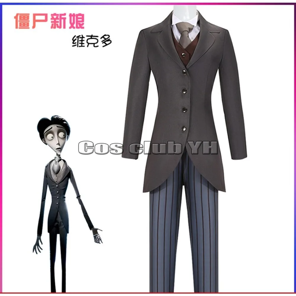 Anime Victor Van Dort Cos Costume Uniform Tim Burton Corpse Bride Cosplay Costume Wig Ghost Suit Coat Shirt Vest Pants Halloween
Anime Victor Van Dort Cos Costume Uniform Tim Burton Corpse Bride Cosplay Costume Wig Ghost Suit Coat Shirt Vest Pants Halloween
