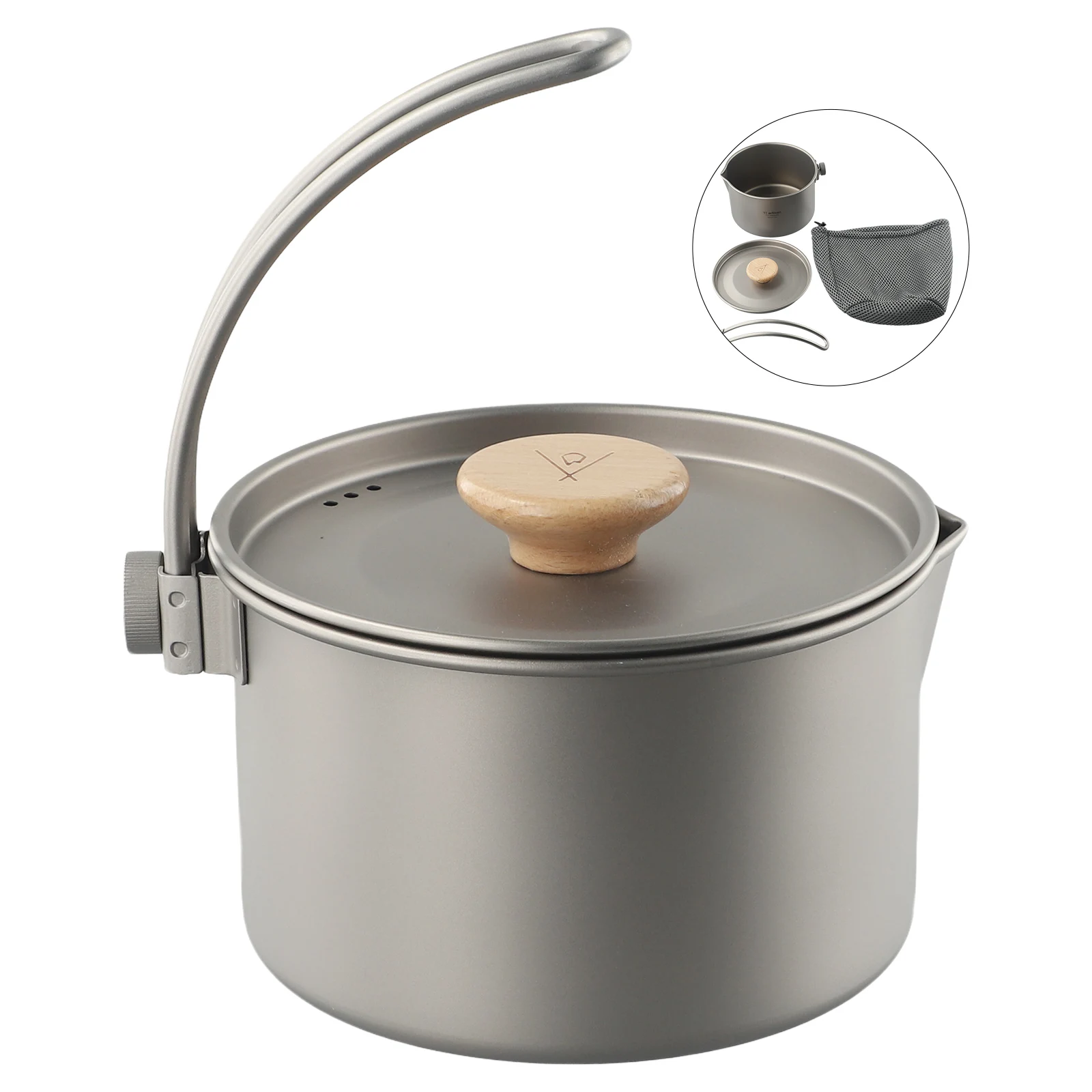 New Hanging Pot Storage Sack 1100ml Camping Pot Dismantling For Camping Hiking With Detachable Handle
New Hanging Pot Storage Sack 1100ml Camping Pot Dismantling For Camping Hiking With Detachable Handle