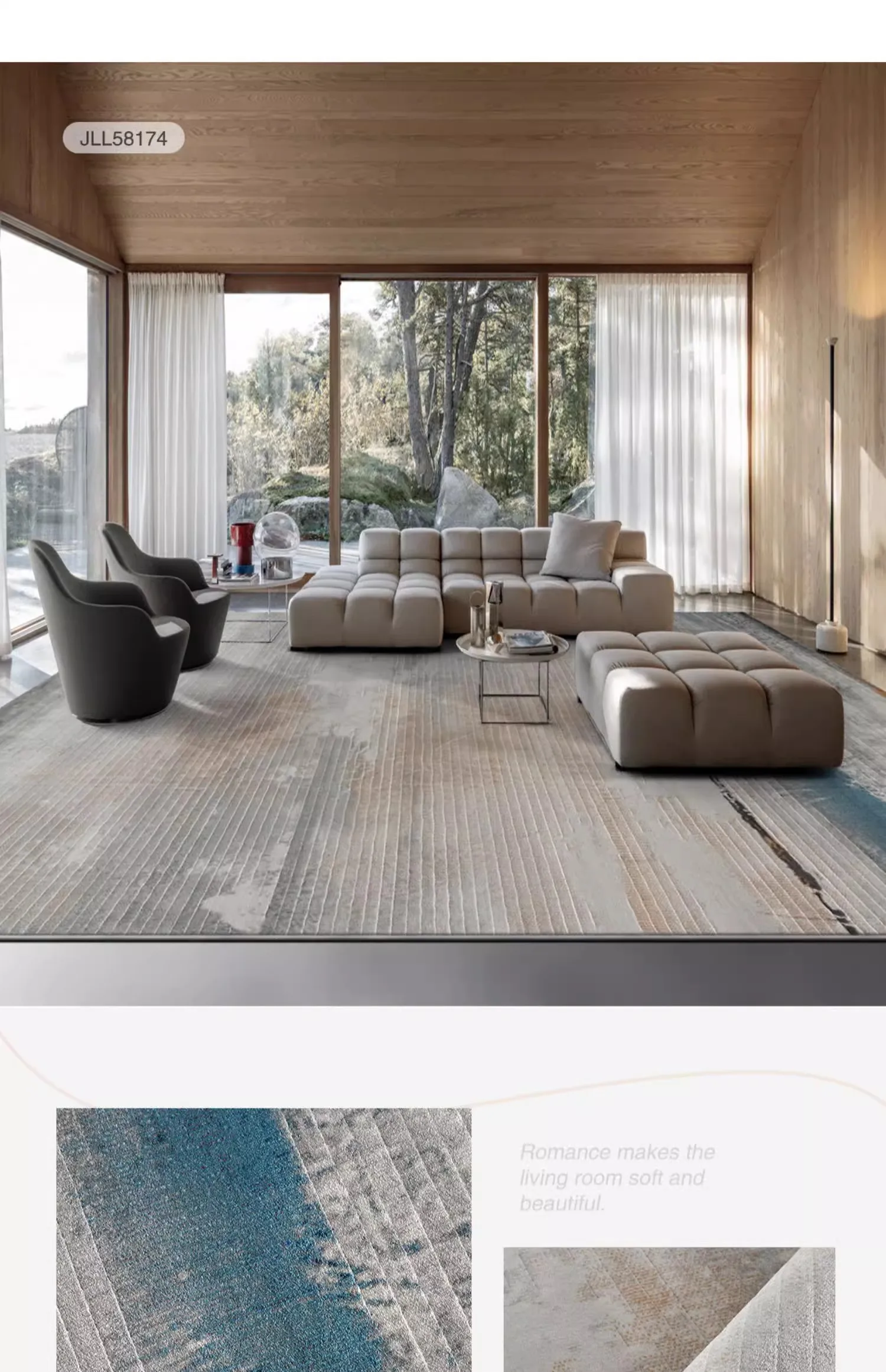 GGB0144 2024 Latest Minimalist Tea Table Carpet Nordic Sofa Home Gray Bedroom Carpet
GGB0144 2024 Latest Minimalist Tea Table Carpet Nordic Sofa Home Gray Bedroom Carpet