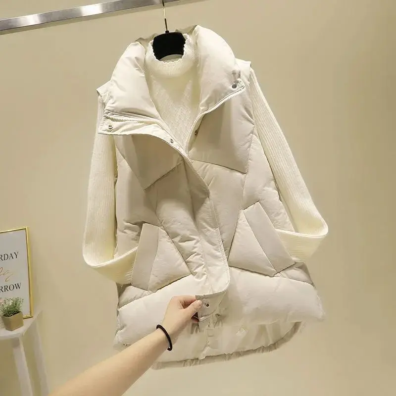 Women Stand Collar Short Bright Color Cotton Padded Jacket Sleeveless Female Winter Waistcoat Coat Vest Outwear veste femme Q363
Women Stand Collar Short Bright Color Cotton Padded Jacket Sleeveless Female Winter Waistcoat Coat Vest Outwear veste femme Q363