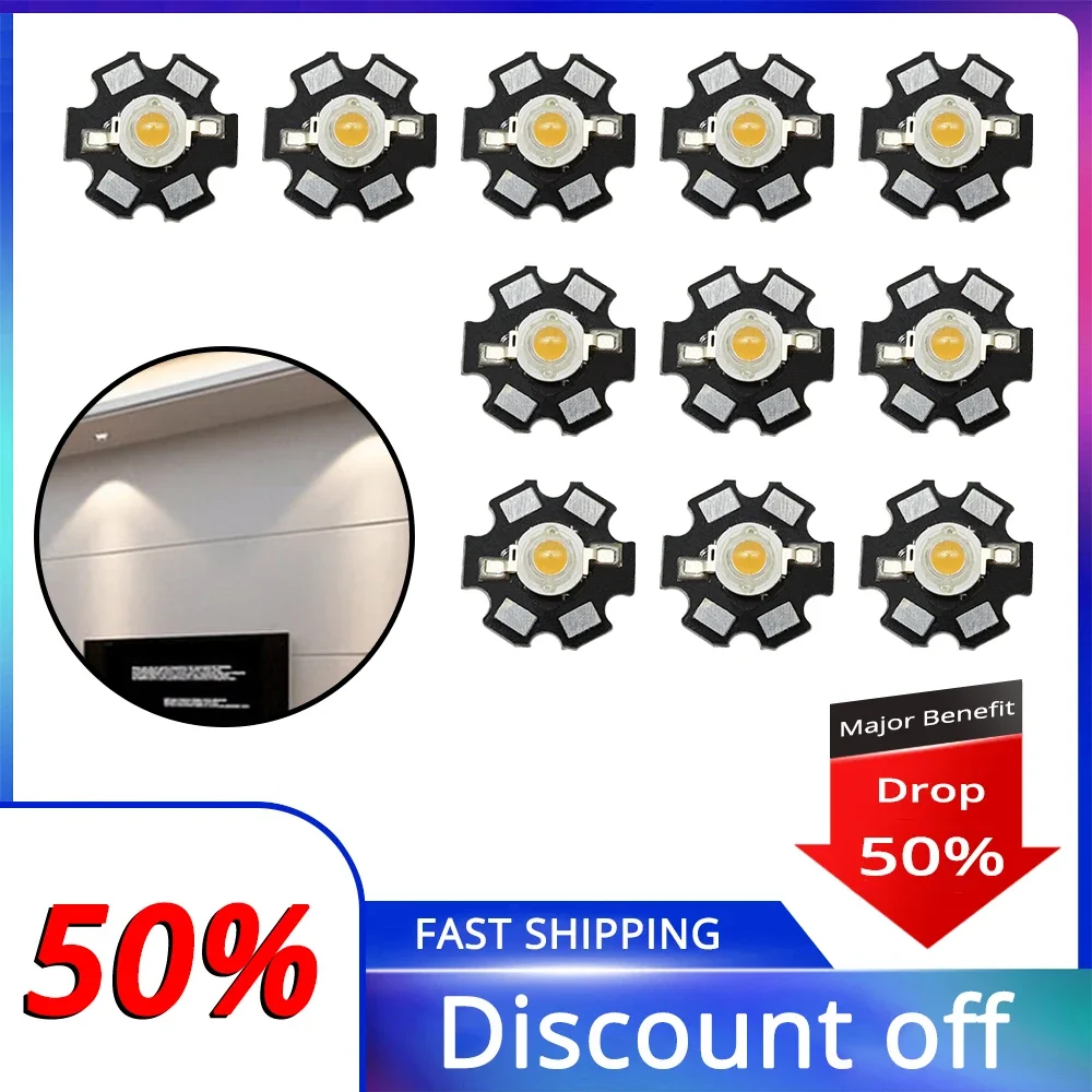 100X 1W High Power Light Beads Warm White with 20mm Star PCB Emitter LED Bulb 4 Gold Line COB Diodes Lamps for Flashlight Home
100X 1W High Power Light Beads Warm White with 20mm Star PCB Emitter LED Bulb 4 Gold Line COB Diodes Lamps for Flashlight Home