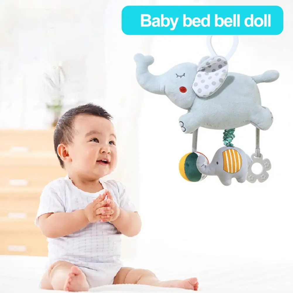 

Good Quality Newborn Baby Rattles Plush Stroller Cartoon Animal Toys Baby Mobiles Hanging Bell Educational Baby Toys 0-24 Months
