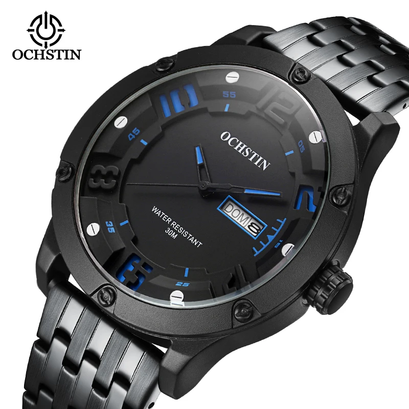 

OCHSTIN Legendary Series Calendar Quartz Watch Steel Strap Fashion Gentleman Multi-functional Life Waterproof Quartz Watch