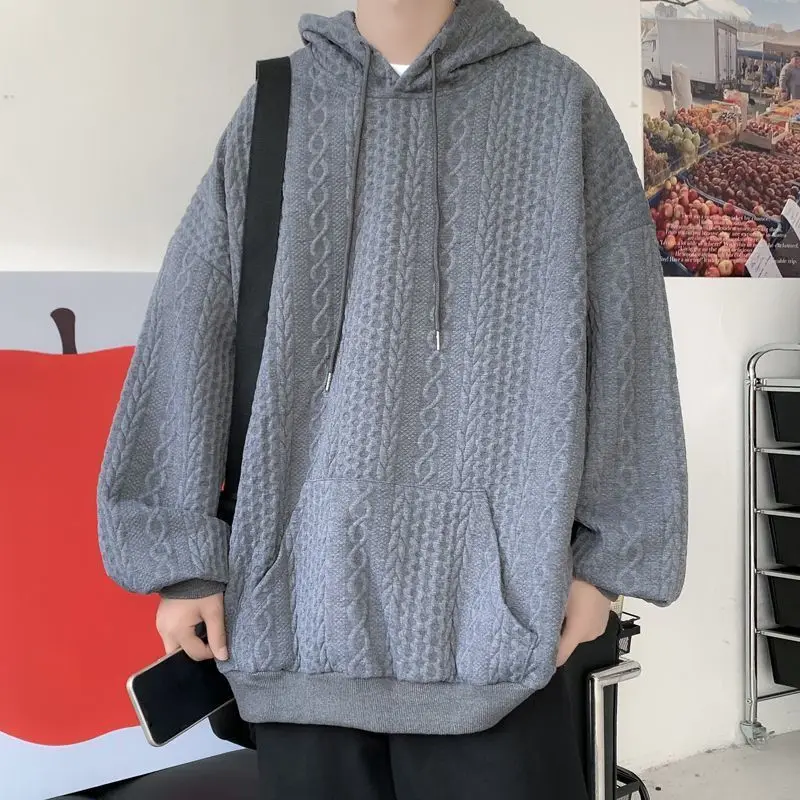 Men Hoodies Harajuku High Quality Casual Oversized Hoodies Couples Twist Texture Fashion Long Sleeves Medium Length Sweatshirt
Men Hoodies Harajuku High Quality Casual Oversized Hoodies Couples Twist Texture Fashion Long Sleeves Medium Length Sweatshirt