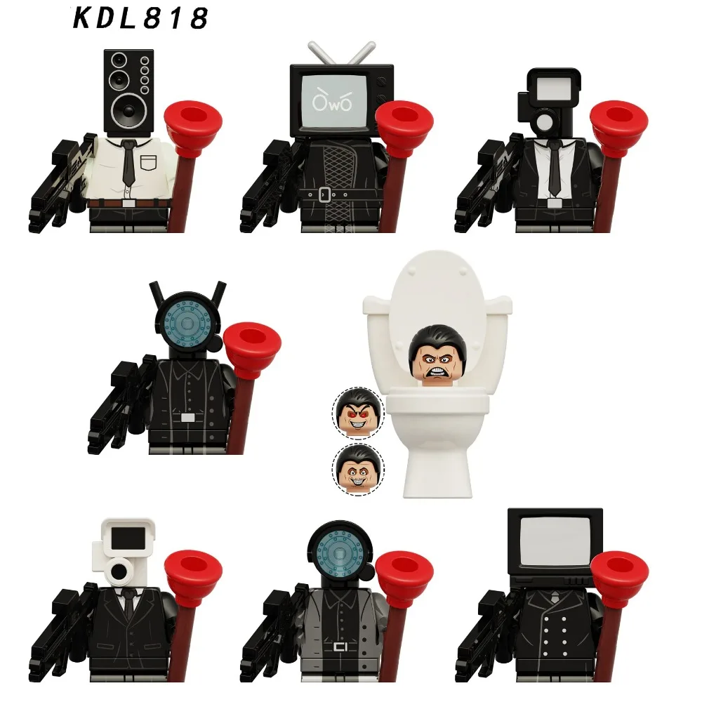Новинка, мини-фигурка унитаза Skibidi, аниме блочные игрушки K2140, K2141, K2142, K2143TvMan Plus, титан, камеры, динамик, игрушка-модель
Новинка, мини-фигурка унитаза Skibidi, аниме блочные игрушки K2140, K2141, K2142, K2143TvMan Plus, титан, камеры, динамик, игрушка-модель
