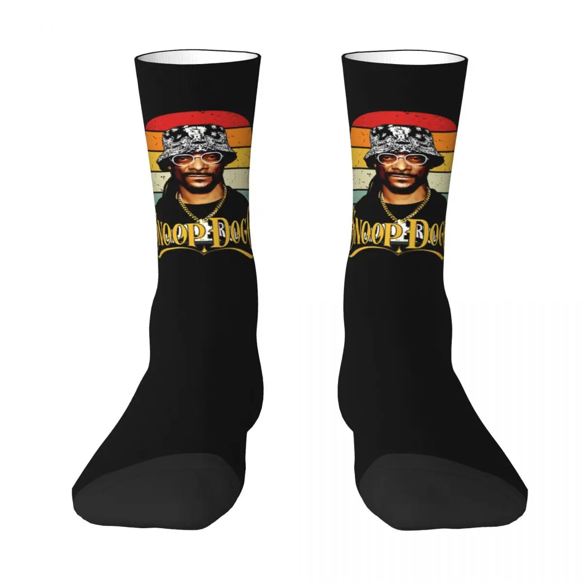 

New Male Men Socks Crazy Snoop Dogg Rapper Hip Hop Sock Skateboard Women's Socks Spring Summer Autumn Winter