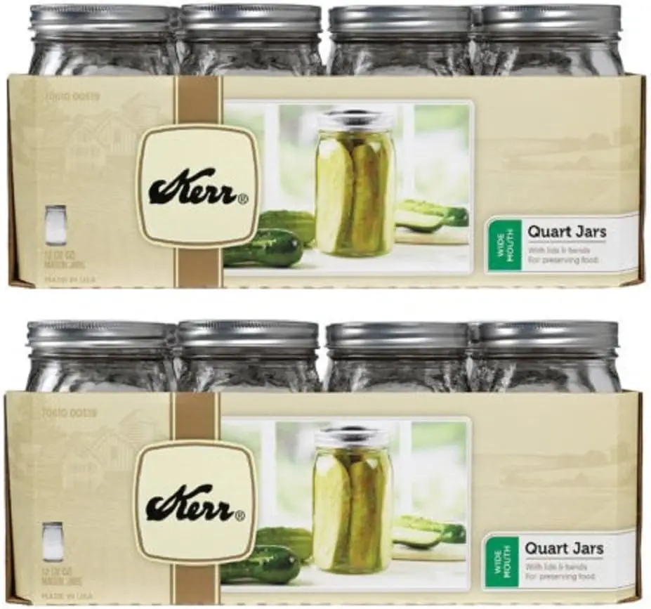 Mouth Quart Glass Preserving Jars 32oz (2 Pack) USA Botesitos para salsas Dosificador de aceite cocina The kitchen does not han
Mouth Quart Glass Preserving Jars 32oz (2 Pack) USA Botesitos para salsas Dosificador de aceite cocina The kitchen does not han