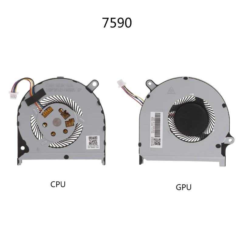 CPU GPU Cooling Fan Laptop Radiator Fan for INSPIRONs 7590 7591 Cooler DC5Vv
CPU GPU Cooling Fan Laptop Radiator Fan for INSPIRONs 7590 7591 Cooler DC5Vv