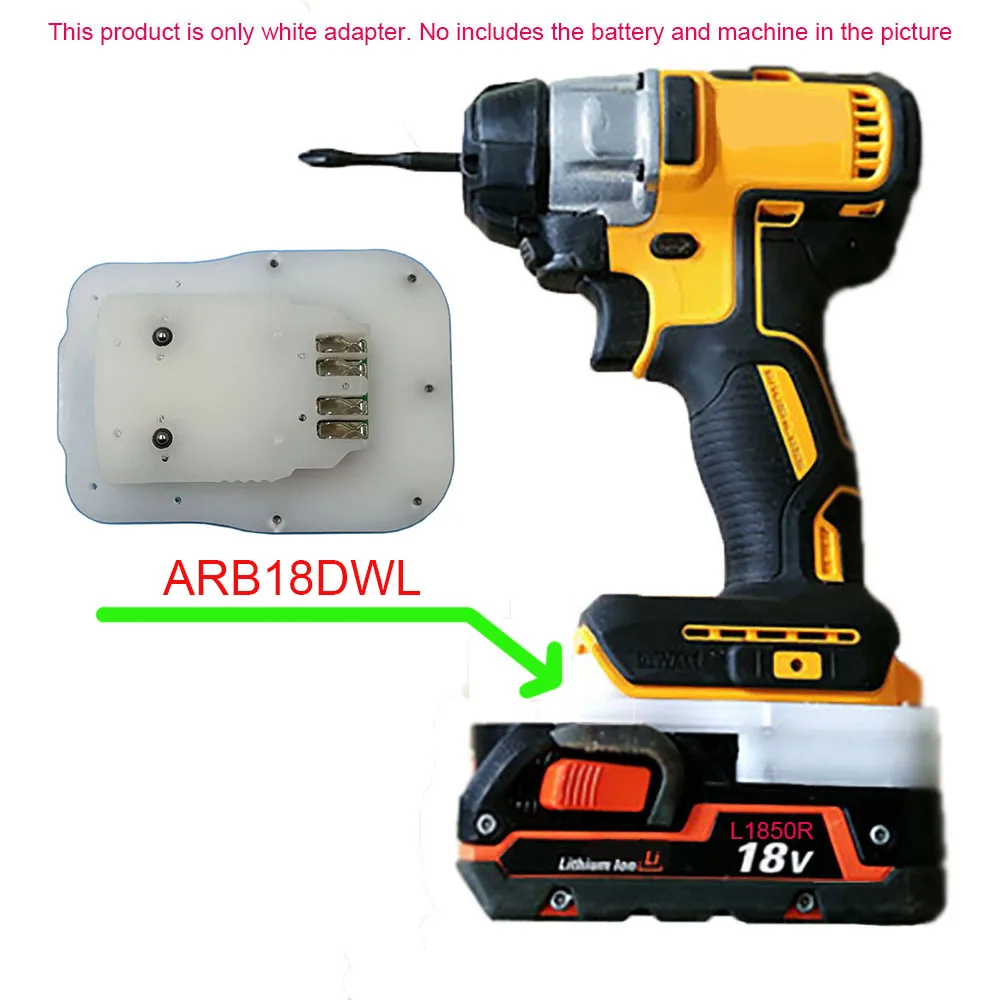 dawupine ARB18DWL Adapter Converter use for AEG RIDGID 18V Li-ion Battery on for DEWALT 18V 20V Lithium Electric Power Tools
dawupine ARB18DWL Adapter Converter use for AEG RIDGID 18V Li-ion Battery on for DEWALT 18V 20V Lithium Electric Power Tools