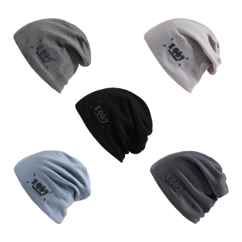 

New Slouchy Winter Beanie Hat Thicken Ear Protect Hat Adult Skiing Cycling Hat