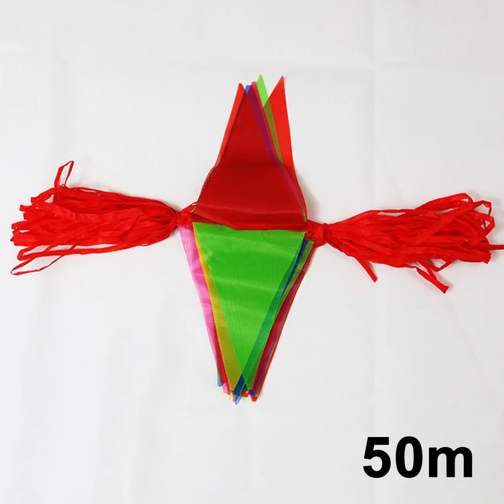 1Set 50M-100M Colorful Triangle Flags Bunting For Wedding Party Festival Banner Buntings Kindergarten Outdoor Decoration
1Set 50M-100M Colorful Triangle Flags Bunting For Wedding Party Festival Banner Buntings Kindergarten Outdoor Decoration