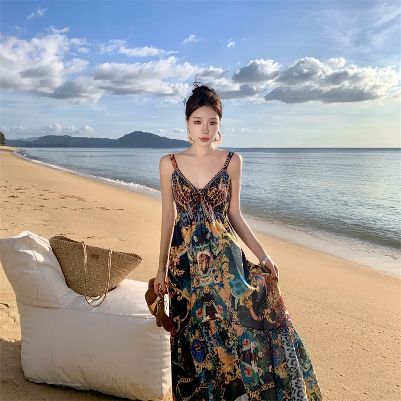New Backless Fashion Grunge Summer Print Dress Women Chinese Stylish Formal Dress Female Midi One Piece Birthday Prom Clothes
New Backless Fashion Grunge Summer Print Dress Women Chinese Stylish Formal Dress Female Midi One Piece Birthday Prom Clothes