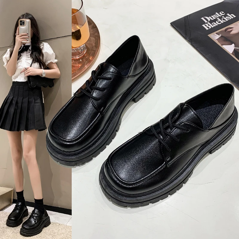 Women's Shoes Loafers With Fur Round Toe British Style Platform Oxfords Casual Female Sneakers Flats Slip-on Plus Size 43
Women's Shoes Loafers With Fur Round Toe British Style Platform Oxfords Casual Female Sneakers Flats Slip-on Plus Size 43