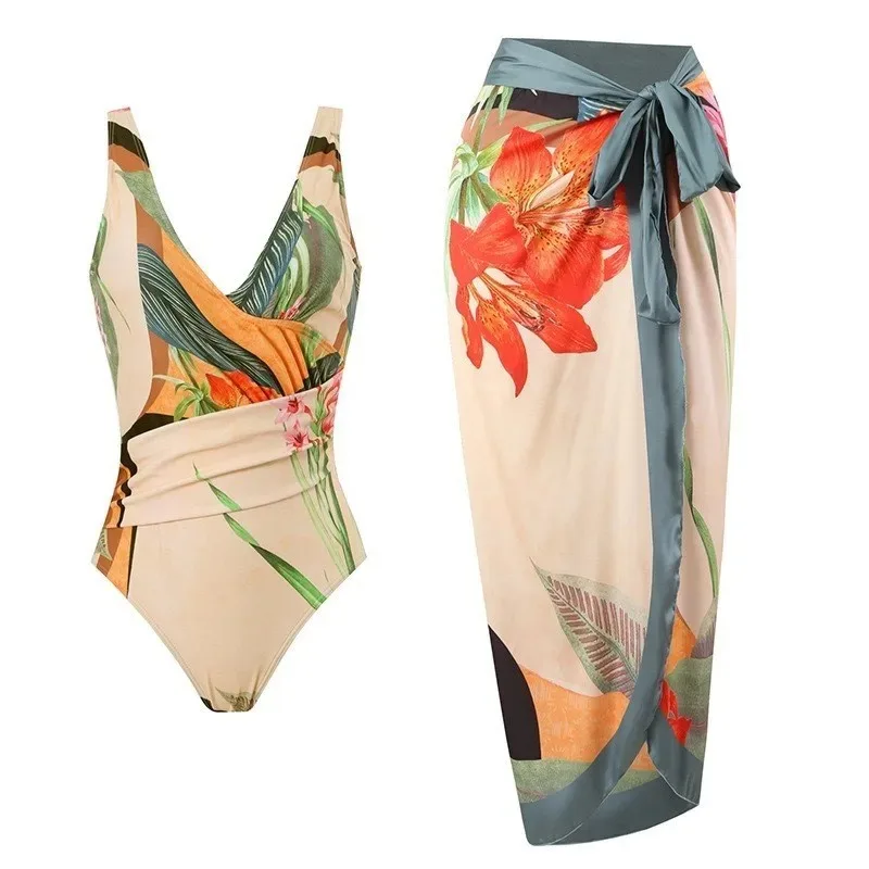 Long Skirt Swimsuit Two Piece Sexy Women's Bikini Beach Skirt Suit Summer Fashion Print Tight Wrap Chest One Piece Swimsuit Suit
Long Skirt Swimsuit Two Piece Sexy Women's Bikini Beach Skirt Suit Summer Fashion Print Tight Wrap Chest One Piece Swimsuit Suit