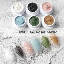 

5ml Drawing Nail Gypsum Gel Nail Polish Gravel Sand Carving Builder Varnish Lacquer Embossed 3D Painting Nail Art Accessories