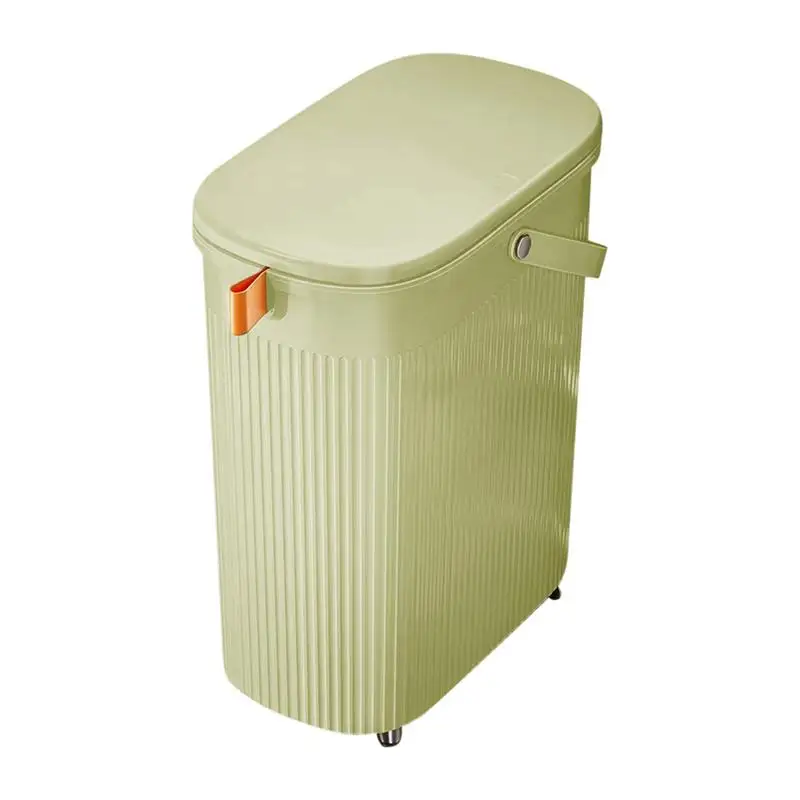 

Kitchen Garbage Can with Lid Garbage Organizer for Bedroom Kitchen Trash Bin Waste Bins Dustbin Smart Trash Can for Waste