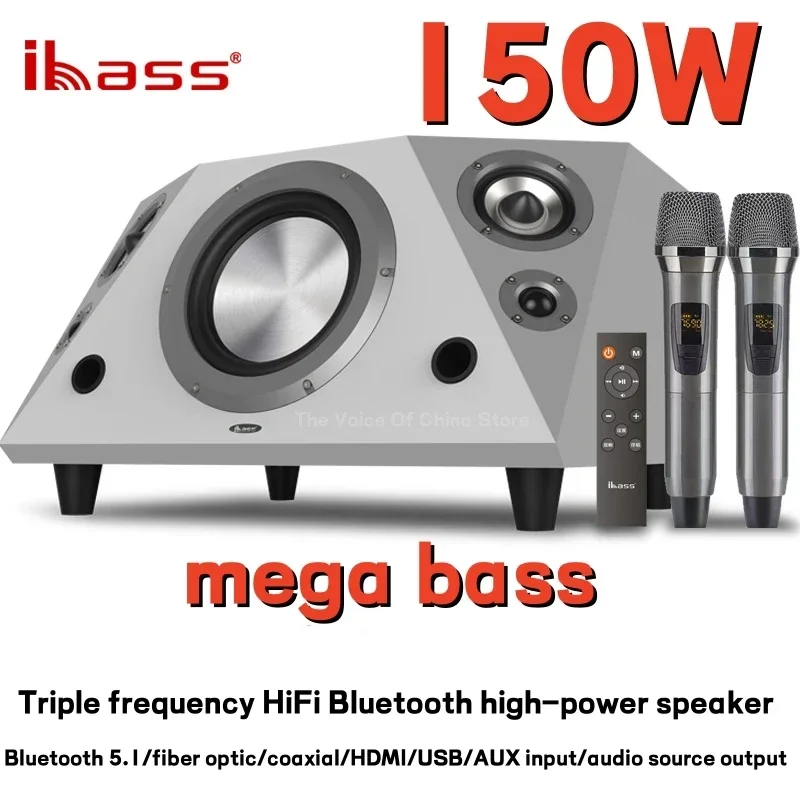 IBASS 150W ultra high power professional full electronic multimedia computer speaker Bluetooth 5.0 with remote control subwoofer
IBASS 150W ultra high power professional full electronic multimedia computer speaker Bluetooth 5.0 with remote control subwoofer