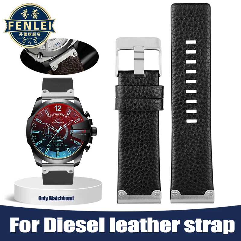 Metal interface Retro Genuine Leather Watchband 26mm Bracelet For Diesel Watche DZ4318/4343/4476/4323 Series Cowhide Watch strap
Metal interface Retro Genuine Leather Watchband 26mm Bracelet For Diesel Watche DZ4318/4343/4476/4323 Series Cowhide Watch strap