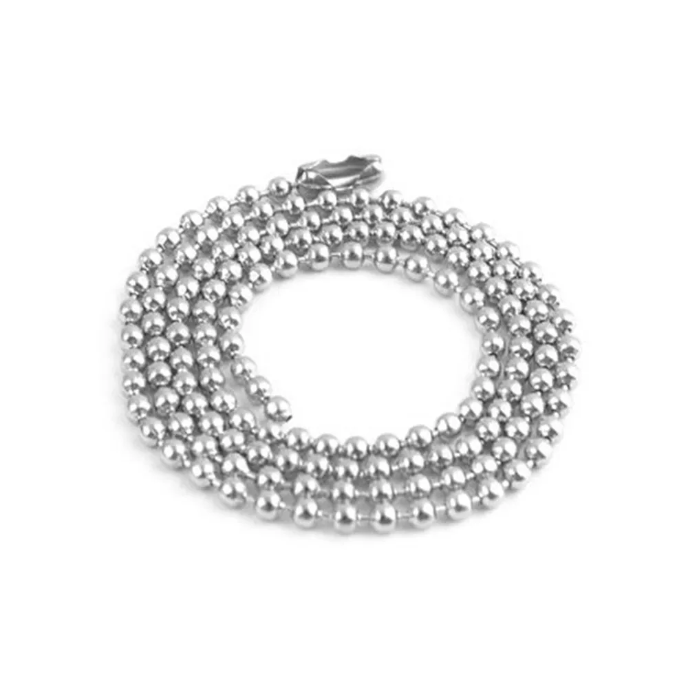50/60cm 1pc Stainless Steel Round Beads Metal Chain For DIY Jewelry Making Findings Accessories
50/60cm 1pc Stainless Steel Round Beads Metal Chain For DIY Jewelry Making Findings Accessories