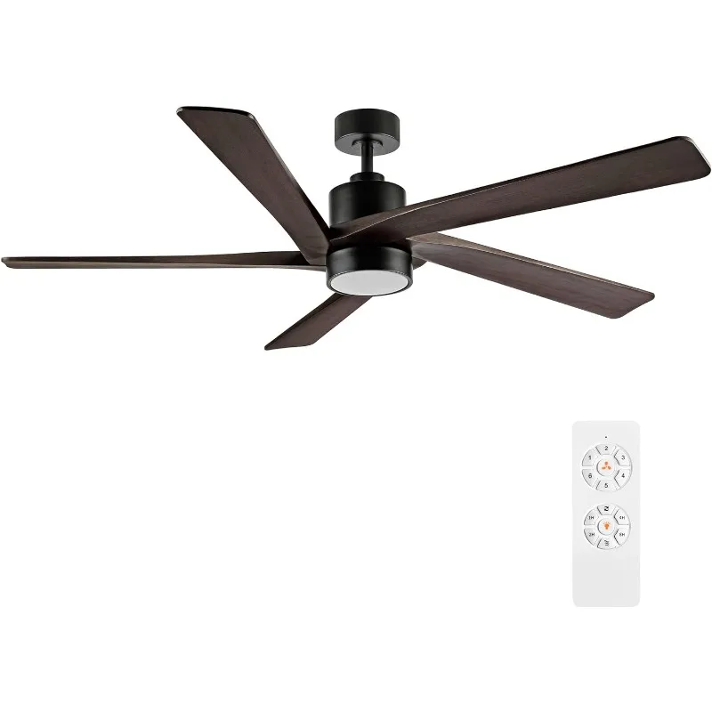 54 Inch DC Ceiling Fan with Lights and Remote Control, 5 Reversible Carved Wood Blades, 6-Speed Noiseless DC Motor Accessories
54 Inch DC Ceiling Fan with Lights and Remote Control, 5 Reversible Carved Wood Blades, 6-Speed Noiseless DC Motor Accessories