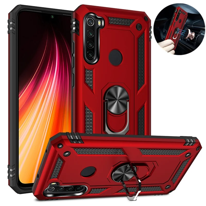 

For Xiaomi Redmi Note 8T 7 8 Pro Case Luxury Armor Shockproof Phone Case For Redmi 7 8 7A 8A Car Magnetic Ring Holder Back Cover