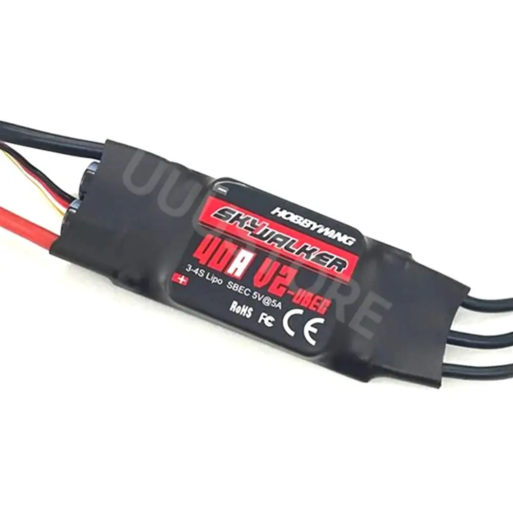 

Hobbywing SkyWalker V2 40A 50A 3-4S 80A 100A 3-6S бесщеточный ESC Поддержка обратного тормоза режим поиска программирование для радиоуправляемого самолета