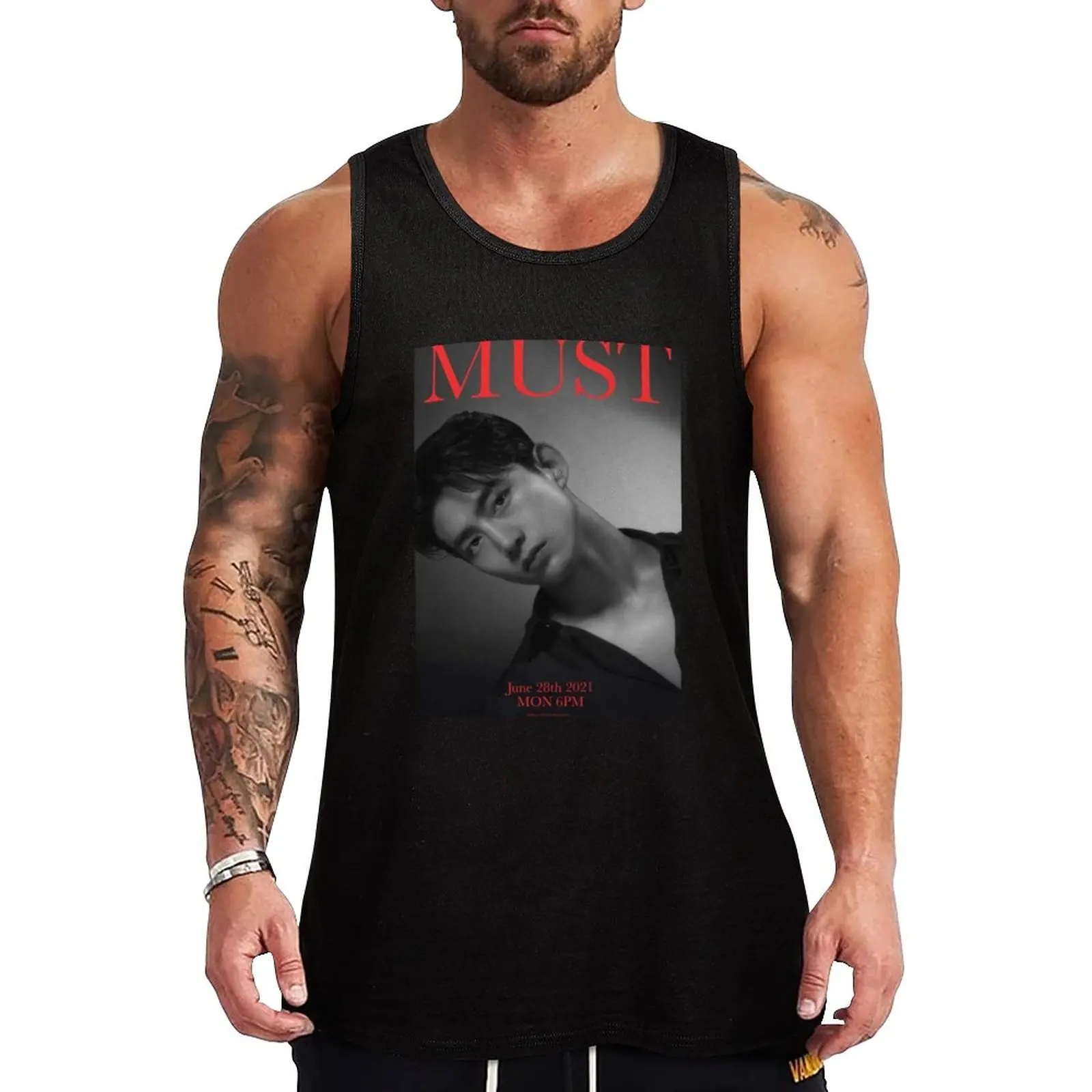 New TAECYEON 2PM - MUST Tank Top Men's clothing brands Men's cotton t-shirt sports clothes for men singlet for men
New TAECYEON 2PM - MUST Tank Top Men's clothing brands Men's cotton t-shirt sports clothes for men singlet for men
