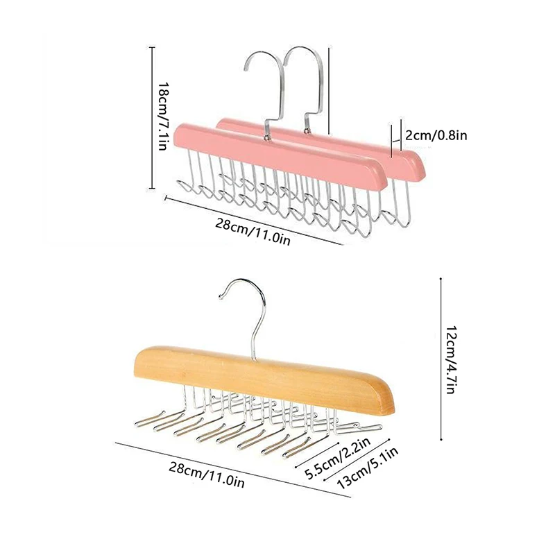 1Pc Wood Belts Camisole Clothes Hanger 8/16 Hooks Tie Hats Organizer Rack Non Slip Space Saving Wardrobe Clothing Storage Holder
1Pc Wood Belts Camisole Clothes Hanger 8/16 Hooks Tie Hats Organizer Rack Non Slip Space Saving Wardrobe Clothing Storage Holder